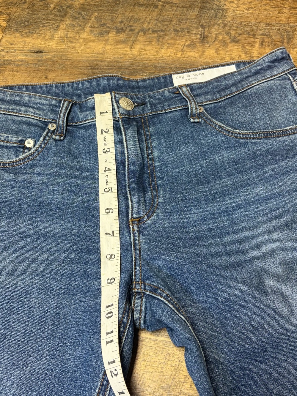 NEW Rag & Bone Dre Low Rise Slim Boyfriend Sz 30 Vintage Stretch Jeans Julienne - Picture 6 of 15